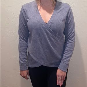 gray sweater top!